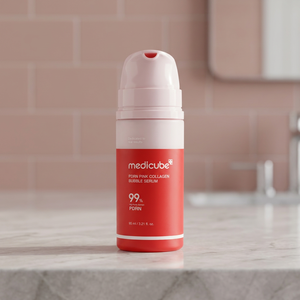 Sérum à bulles de collagène rose PDRN Medicube 95 ml, sérum hydratant raffermissant au collagène pour le visage - Product Image 3