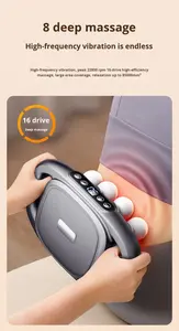 Pistola de Masaje de 16 Cabezales con Terapia de Luz Roja, Masajeador de Tejido Profundo 8 en 1, 30 Velocidades Ajustables, 48 kg de Empuje, Gran Cobertura para Atletas - Product Image 6