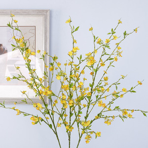 Grande branche artificielle de saule des neiges, 1 mètre de long, fleurs en soie plastique haute simulation pour mariage, décoration intérieure, accessoires de photographie - Product Image 1