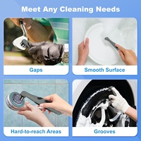 Mini brosse de nettoyage d'épurateur électrique puissante de charge d'USB portative rechargeable imperméable sans code avec la poignée antidérapante