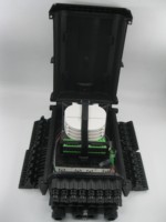 Caja de empalme de fibra óptica para exteriores FTTX, impermeable IP68 (8/12/24/48/96) núcleos, caja de distribución y empalme de cable de fibra óptica