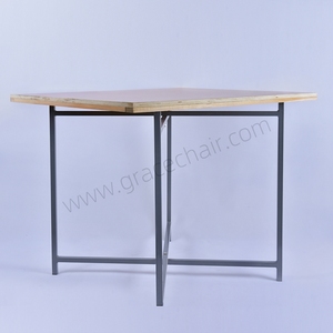 Hot Sale Lightweight Knock-Down Dining <strong>Table</strong> Square Wooden Design for Restaurant Banquet <strong>Canteen</strong> Cafe Cafeteria for Home Use - Product Image 3