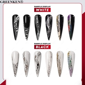 ฐานลูกไม้โปร่งใสสีดำสีขาวแบบ LED UV แห้งเร็วเจลทาเล็บสำหรับร้านเสริมสวย - Product Image 5