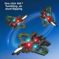 Avion télécommandé RC avec lumière LED 2.4G, drone RC en EPP, jouet volant, avion télécommandé, jouet de combat à vol stationnaire automatique
