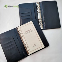 Prosub A6 Sublimation portefeuille couverture de cahier blanc feuilles mobiles en cuir planificateur bloc-notes bricolage Logo personnalisé sublimation journaux