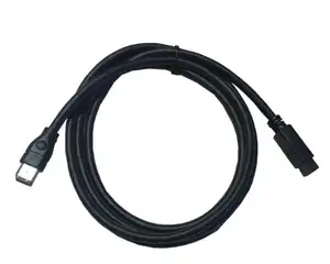 IEEE 1394高速火线9针至6针电缆，适用于MacBook PC-3英尺黑色