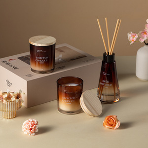 Customized Chinese-style home decor bedroom birthday <b>gift</b> <b>set</b>, plant-based soy wax scented <b>candle</b> <b>set</b> - Product Image 4