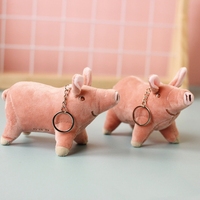 Peluche de cochon rose douce et moelleuse de grande taille, jouet en peluche, porte-clés, poupée en peluche, vente en gros de cochons en peluche mignons en Chine, porte-clés en peluche
