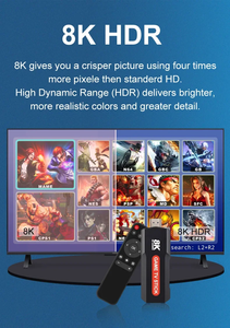 TV Stick X2 Game TV Box 64 Go 10000+ jeux HD 8K 5G WiFi Console de jeux vidéo rétro haute définition Simulateur sans fil PK Q9 Stick - Product Image 3