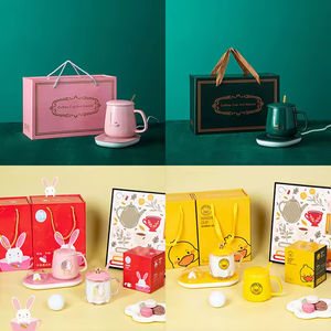 Hot Selling Custom Logo Geschenkdoos Set Thermostatische Cup Vaccum Kolf Keramische Thee Koffiemok Voor Moeders Dag Valentijn Bruiloft - Product Image 2