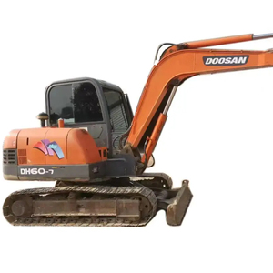 Excavatrice sur chenilles Doosan Dh60 d'occasion certifiée CE, moteur Doosan, pompe, moteur, mini-excavatrice d'occasion 6T - Product Image 1