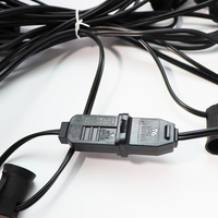 C9 LED Weihnachtslichterkette 25' Kabel mit 12" Sockelabstand E17 Fassung