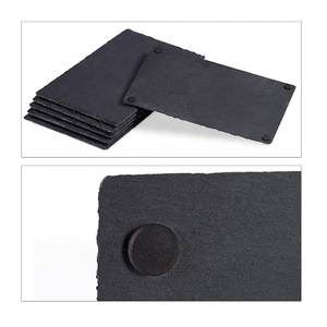 6 plateaux de service en <span class=keywords><strong>ardoise</strong></span> 22 x 16 cm avec <span class=keywords><strong>stylo</strong></span> à <span class=keywords><strong>craie</strong></span>, assiette en <span class=keywords><strong>ardoise</strong></span> comme plateau de buffet <span class=keywords><strong>pour</strong></span> servir et décorer - Product Image 3