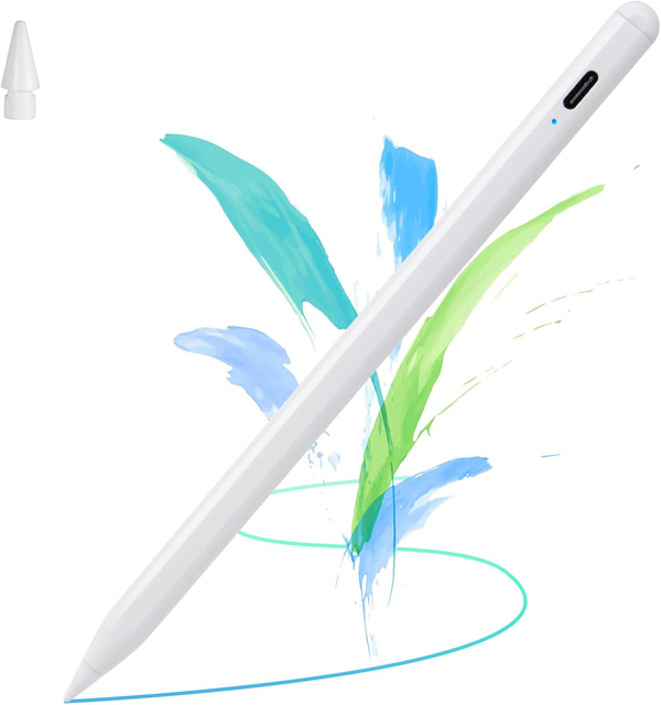 Wholesale Aluminum Magnetic Active Stylus Pen Physical Button Palm Rejection Tilt Capacitive Tablet iPad Type-C Charging Touch