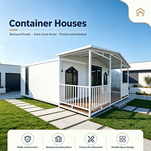 Casa Contenedor Rectangular Moderna de 30 Pies, Estructura de Acero Impermeable, Módulo de Vivienda Transpirable, Estudio para Jardín, Habitación Adicional para Huéspedes - Product Image 1