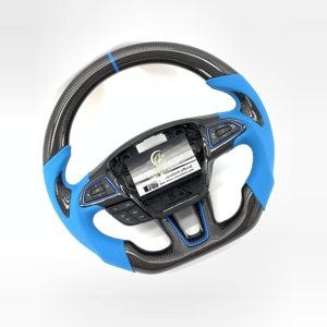 Volante de Fibra de Carbono Real para <span class=keywords><strong>Ford</strong></span> Focus MK3/MK3 <span class=keywords><strong>RS</strong></span>/MK3 ST/SE 2015 2016 2017 2018, Estilo Popular en Oferta - Product Image 2