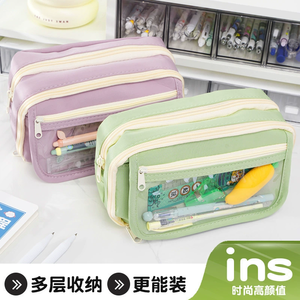 Vendita calda grande capacità creativa di colore solido scuola astuccio astuccio astuccio penne Creative astuccio - Product Image 2