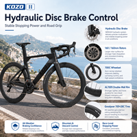 Vélo de route en carbone KOZO 2e génération, cadre en carbone T800, Empire Pro, 24 vitesses, roues 700C 38 mm, pneus Goodyear 700x28C, frein à disque