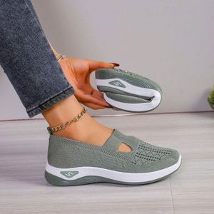 Zapatillas Deportivas Casuales de Verano para Mujer, Parte Superior de Malla Transpirable, Entresuela de PVC Antideslizante, Correa Ajustable, Resistentes al Desgaste, Planas para Caminar - Product Image 5