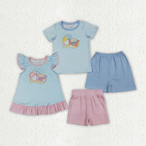 Conjuntos de ropa corta para bebés y niñas de manga corta You are My Sunshine Top - Product Image 3