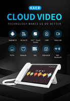 Teléfono de Escritorio Android 4G VoLTE con Video, Pantalla Grande de 10.1 Pulgadas, Teléfono Inalámbrico Fijo Inteligente Android para Comunicación en la Oficina