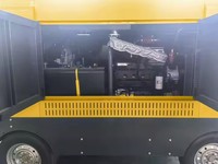 Compresor de Aire de Tornillo Lubricado por CA Portátil de Alta Presión 256cfm 10bar con Motor y PLC para Perforación Industrial y Minería