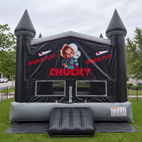 Château gonflable d'Halloween Ceyu, thème de poupée effrayante, pour fêtes d'enfants, événements de carnaval, location