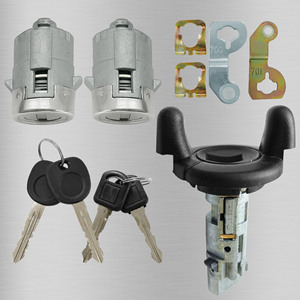 Cilindro de cerradura cilíndrico KD014Q11 con 4 llaves para accesorio de bloqueo de encendido de coche Buick Chevrolet Cadillac - Product Image 1