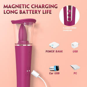 Fabrika toptan g-spot yapay penis vibratör kişisel masaj uyaran klitoris yalama seks oyuncakları - Product Image 6