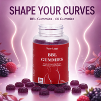 Gummies Hip Lift 60 unités OEM ODM Soutien et soin raffermissant pour le remodelage corporel et l'amélioration des courbes Mélange quotidien