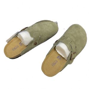 2026 Vente en gros usine Mode Haute qualité Chaussures en stock Boken à semelle intermédiaire en liège, Mules plates confortables - Product Image 5