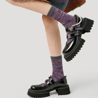 Renaissance femmes hiver chaud coton chaussettes rétro épais mi tube conception en gros pour les femmes
