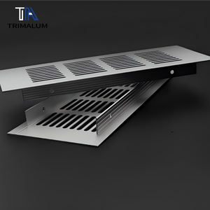 Grille de ventilation décorative à gaz Dissipation de la chaleur Filet de <span class=keywords><strong>plaque</strong></span> de cuisson pour réfrigérateur Armoire de cuisine <span class=keywords><strong>Plaque</strong></span> de porte Accessoire - Product Image 1