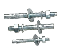 Ancrage à coin en acier au carbone galvanisé, diamètre 1/4 po, plusieurs tailles en stock