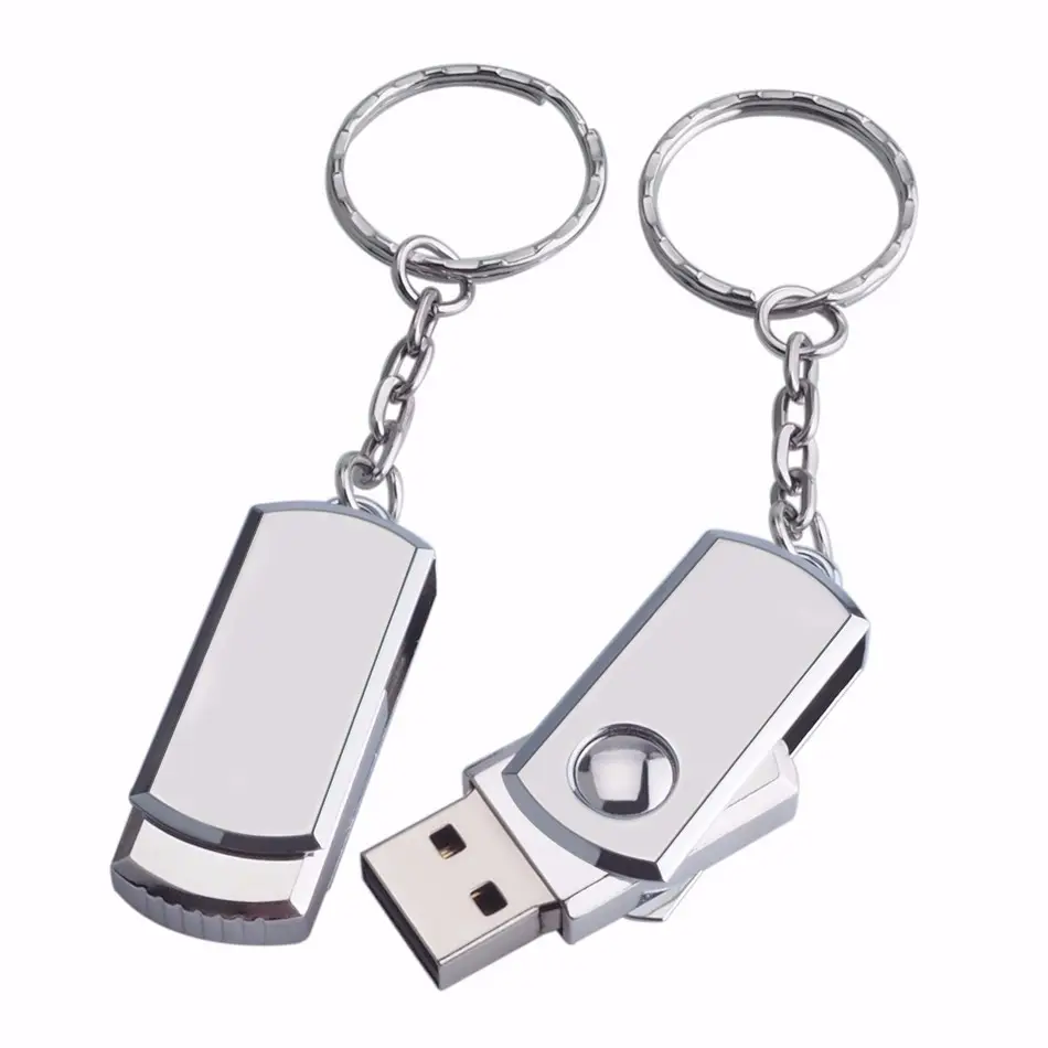 Özel logolu USB flash bellek stokta OTG Metal usb flash sürücü düğün hediyeleri için