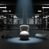 Set de Entrenamiento en Casa con Kettlebell Ergonómico Suave de 20 LB, Base Acolchada Resistente a Impactos, Agarre Antideslizante y Guantes Antideslizantes para Mujeres y Hombres
