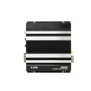 เครื่องขยายเสียงติดรถยนต์ OEM <span class=keywords><strong>VK</strong></span> 3800W 2 แชนแนล รุ่น C236 12V DC อะลูมิเนียม เบสทรงพลัง คลาส AB พร้อมครอสโอเวอร์ในตัว รองรับวิทยุ <span class=keywords><strong>HD</strong></span> รับประกัน 6 เดือน - Product Image 3