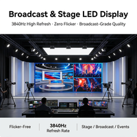 Mur vidéo LED couleur HD intérieur avec technologie Fine Pitch et raccordement sans soudure pour salles de conférence et publicité commerciale