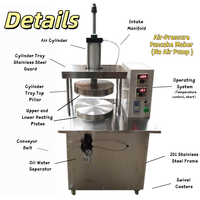 Machine de haute qualité pour pain arabe pita, pain saj, tortilla, crêpe, machine à presser la pâte de 20 à 80 cm de diamètre, crêpe de canard