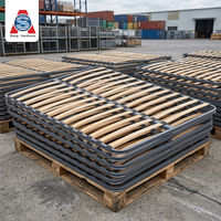 Cadre de lit Super King en acier inoxydable avec sommier en bois de rose - Durable et robuste, pièces de rechange de meubles surdimensionnés, approvisionnement en gros