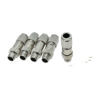 Connecteur M12 8 broches Code X Câble de soudage industriel en métal IP67 Étanche Prise mâle d'alimentation Câble de capteur M12