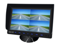 Monitor dividido cuádruple para retrovisor de coche TFT LCD de 10 ", control remoto, 4 canales, Conector de 4 pines, entradas de vídeo a prueba de golpes