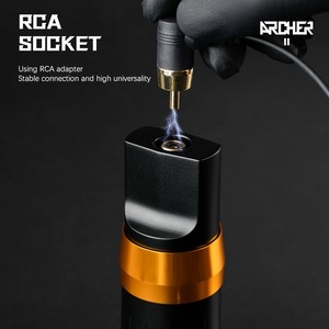 <b>Wireless</b> Tattoo Pen Machine 2000mAh RCA <b>Adapter</b> Cord Ring Control Body Art PMU Cartridge Tattoo Gun - Product Image 5