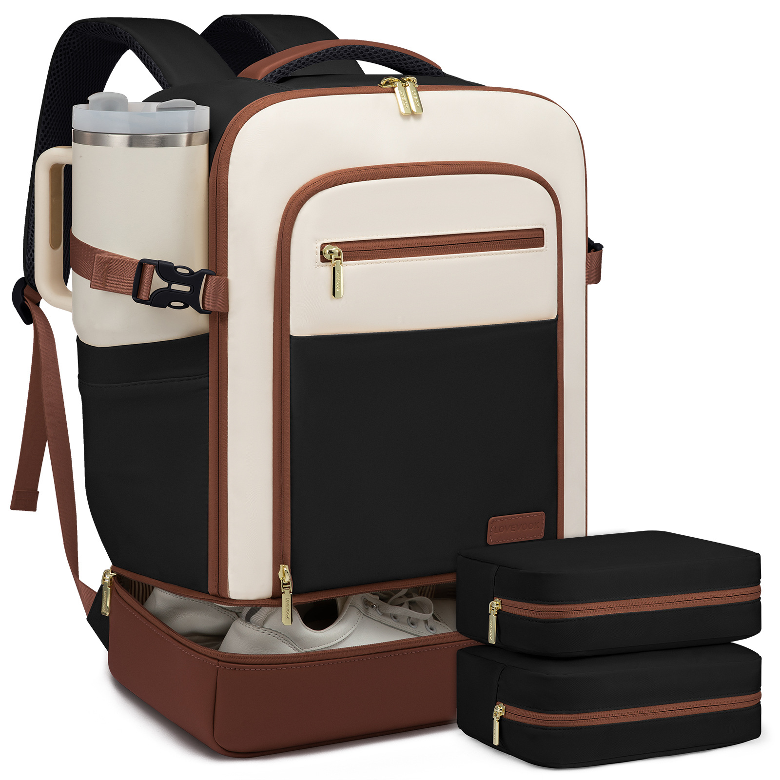 LOVEVOOK Large 40L Flight Approved Carry on Backpack for Women Men Casual Weekend Short Trip Laptop Travel Luggage Backpacks