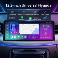Reproductor Multimedia para Auto con Pantalla IPS OLED de 12.3 Pulgadas, Sistema Android, Bluetooth, GPS, WiFi, DSP y Asistencia de Reversa para el Tablero
