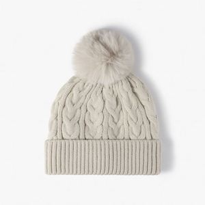 2024 New Winter Fleece Outdoor Knitted <b>Hat</b> Pom Pom Jacquard Women Lady Warm Plus Plush Lining Beanie <b>Hat</b> - Product Image 2