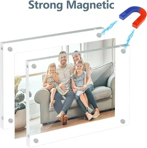 <span class=keywords><strong>Acrylic</strong></span> khung ảnh hiển thị bảng hai mặt trong suốt 56789inch từ hút khung ảnh hiển thị - Product Image 2