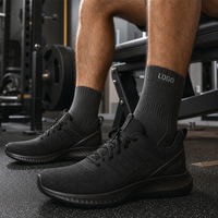 Chaussettes de course performantes pour hommes et femmes, chaussettes de sport blanches, anti-microbiennes, en maille respirante, chaussettes de fitness, chaussettes de sport