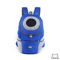 Sac à dos respirant en maille pour animaux de compagnie avec fenêtre de sortie ronde, sac de transport portable pour petits chats et chiots