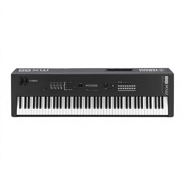 MX88 Professional Stage Performance Keyboard MIDI Arranger Synthesizer with 88 Semi-Weighted Keys Plastic